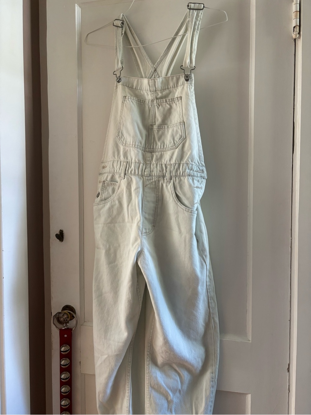 Free People We The Free Ziggy Denim Overalls Light Wash - Size S